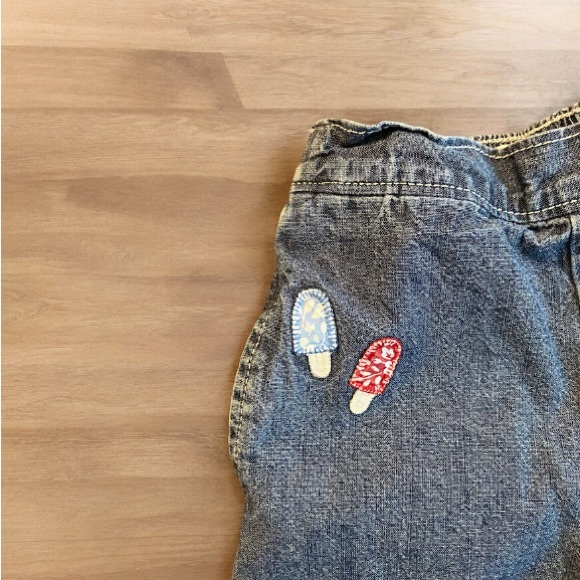 3/$22 Oshkosh Flared Jeans Sundae Popsicles Ice Cream Cones Heart Pockets 24M - Picture 5 of 9